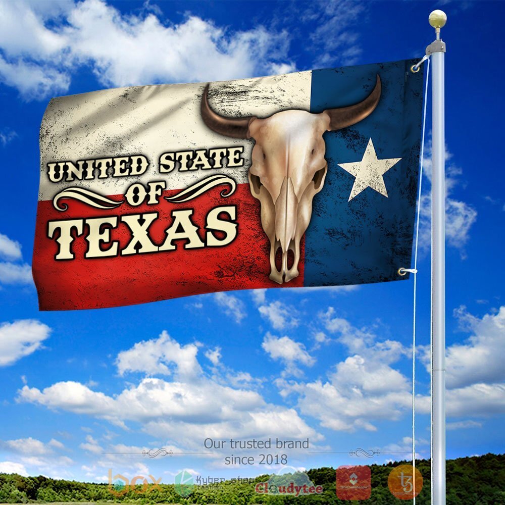 NEW Texas Longhorn Grommet Flag United State Of Texas Flag 4 Texas Longhorn Grommet Flag United State Of Texas Flag 1 2