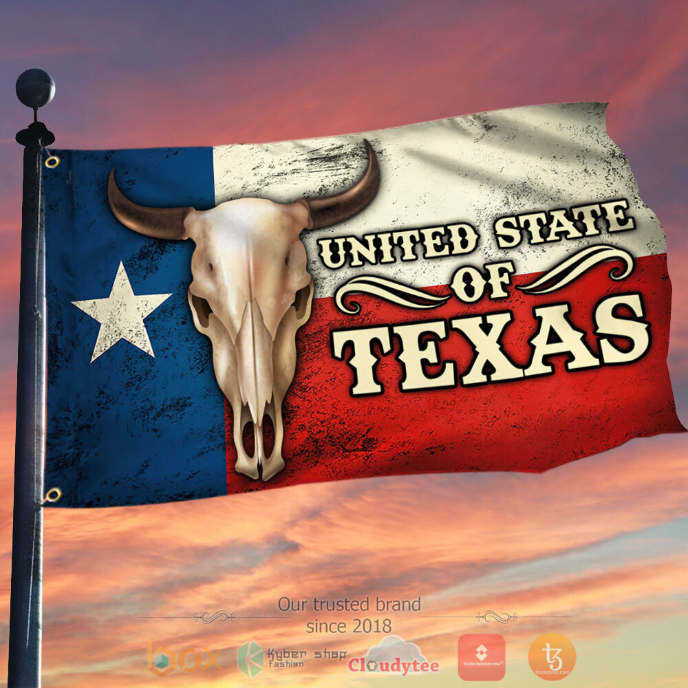 Texas Longhorn Grommet Flag United State Of Texas Flag 1 2 3