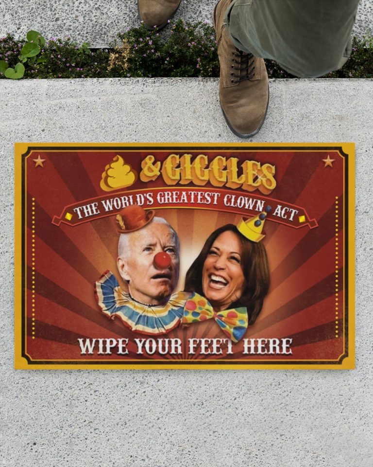 The worlds Greatest clown act wipe your feet here doormat 2