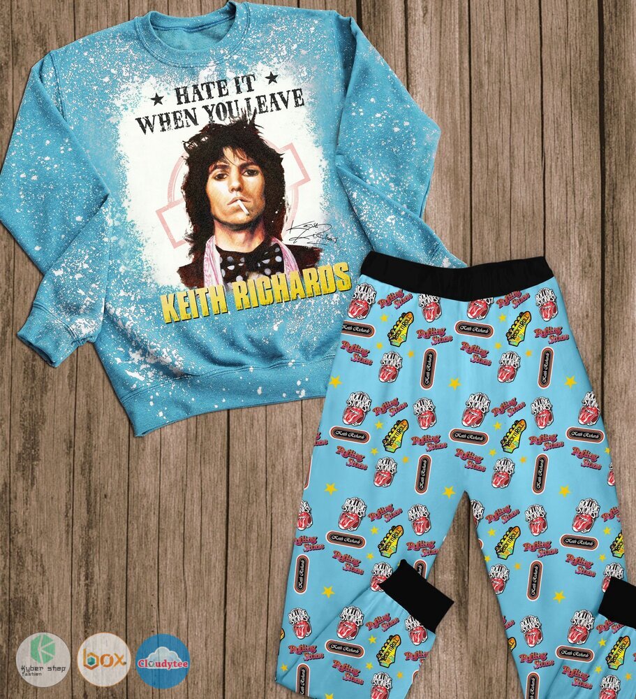 The Rolling Stone Have it when you leave Keith Richards long sleeves Pajamas Set