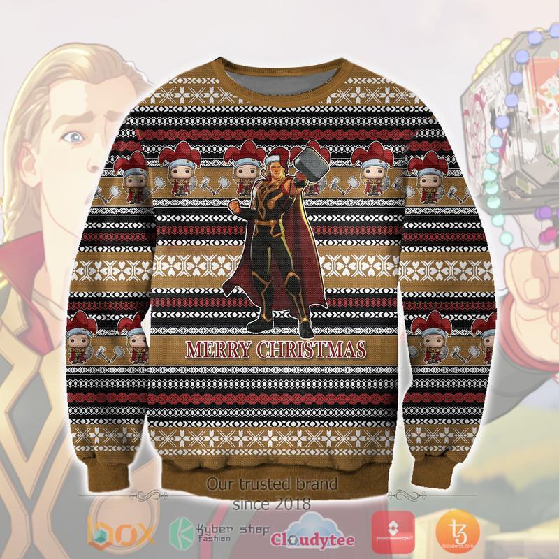 Thor Avengers Merry Christmas Sweater