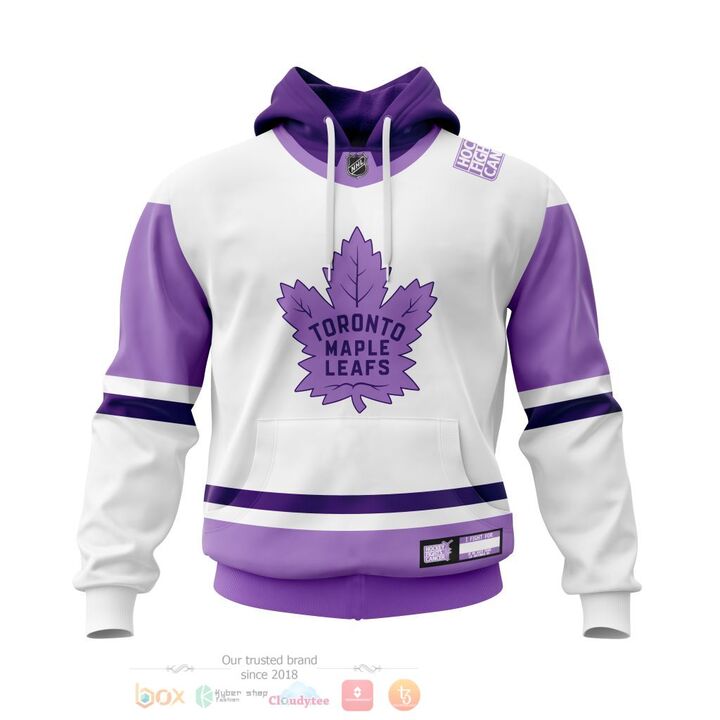 BEST Toronto Maple Leafs Fight Cancer Personalized All Over Print 3D Hoodie, Zip Hoodie 1 Toronto Maple Leafs Fight Cancer Personalized 3D Hoodie Zip Hoodie
