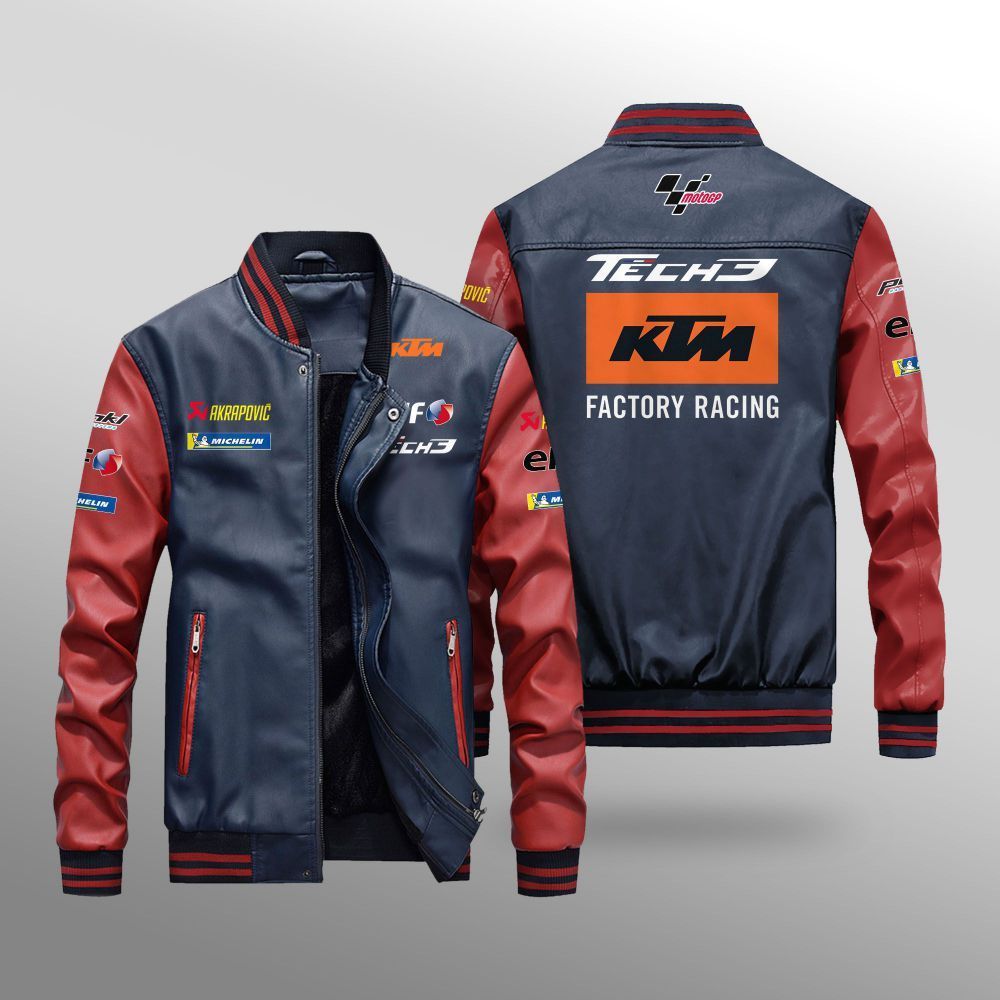 Ttech 3 KTM Factory Racing MotoGP Leather Bomber Jacket 1