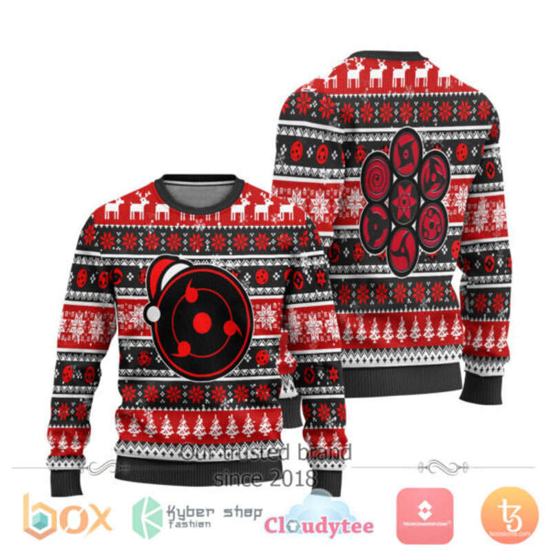 Uchiha Sharingan Naruto Anime Sweater Christmas