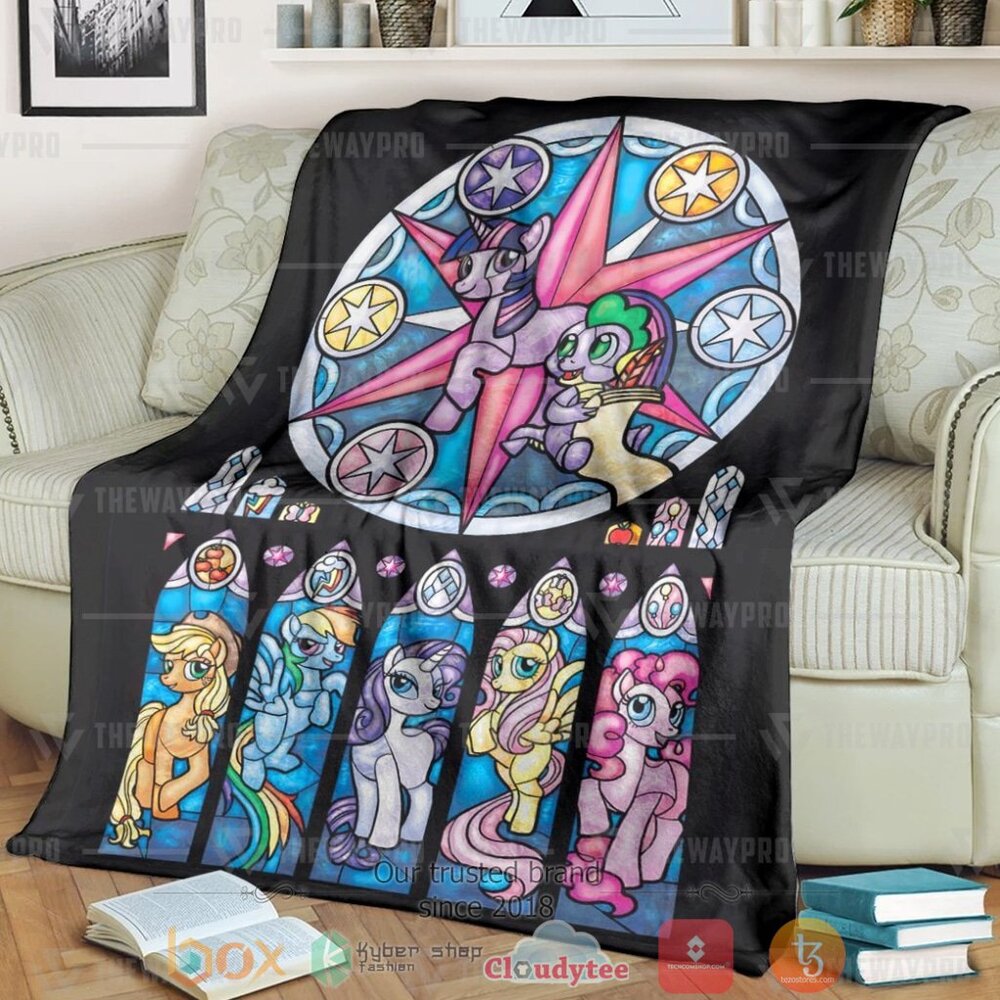 BEST Unicorn Stained Glass Soft Blanket 1 Unicorn Stained Glass Custom Soft Blanket