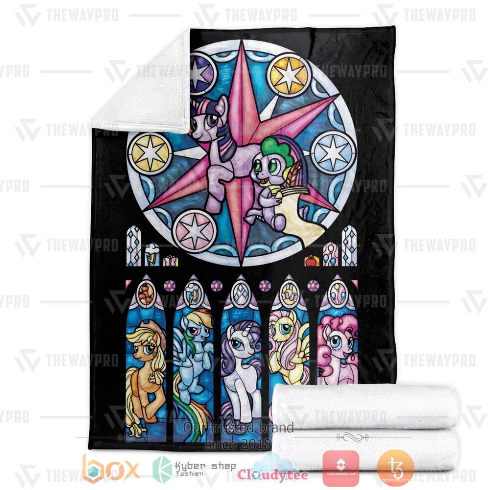 BEST Unicorn Stained Glass Soft Blanket 3 Unicorn Stained Glass Custom Soft Blanket 1 2
