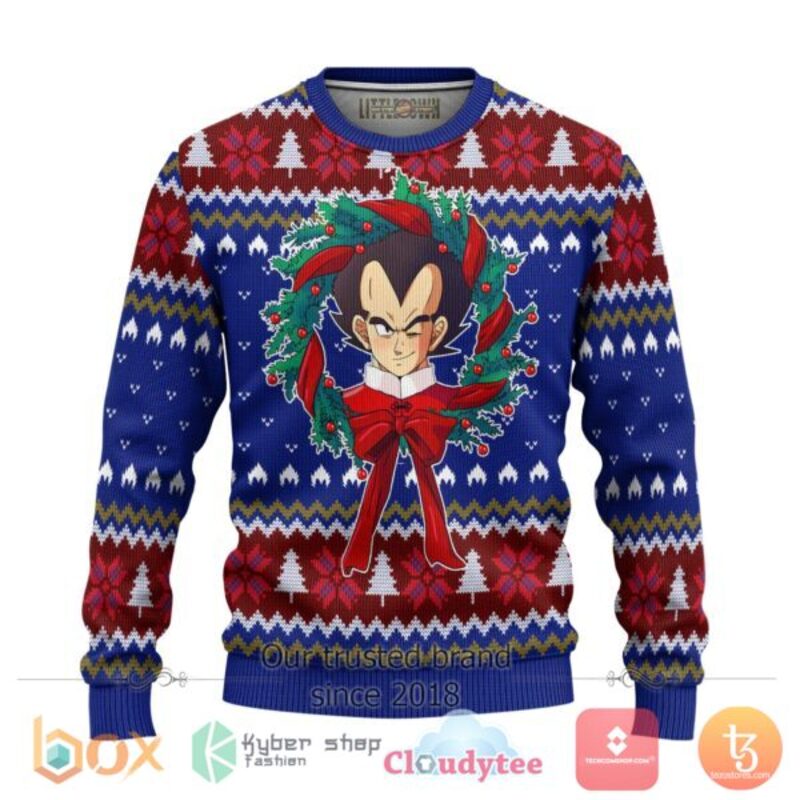 NEW Vegeta Dragon Ball Anime Xmas Sweater 2 Vegeta Dragon Ball Anime Christmas Sweater 1