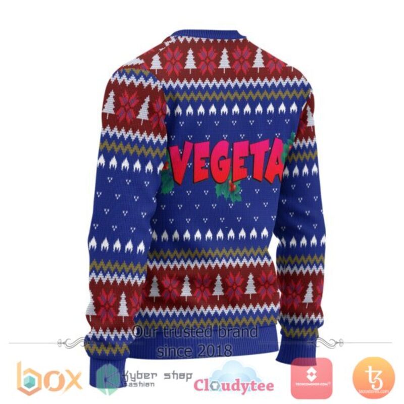 NEW Vegeta Dragon Ball Anime Xmas Sweater 3 Vegeta Dragon Ball Anime Christmas Sweater 1 2