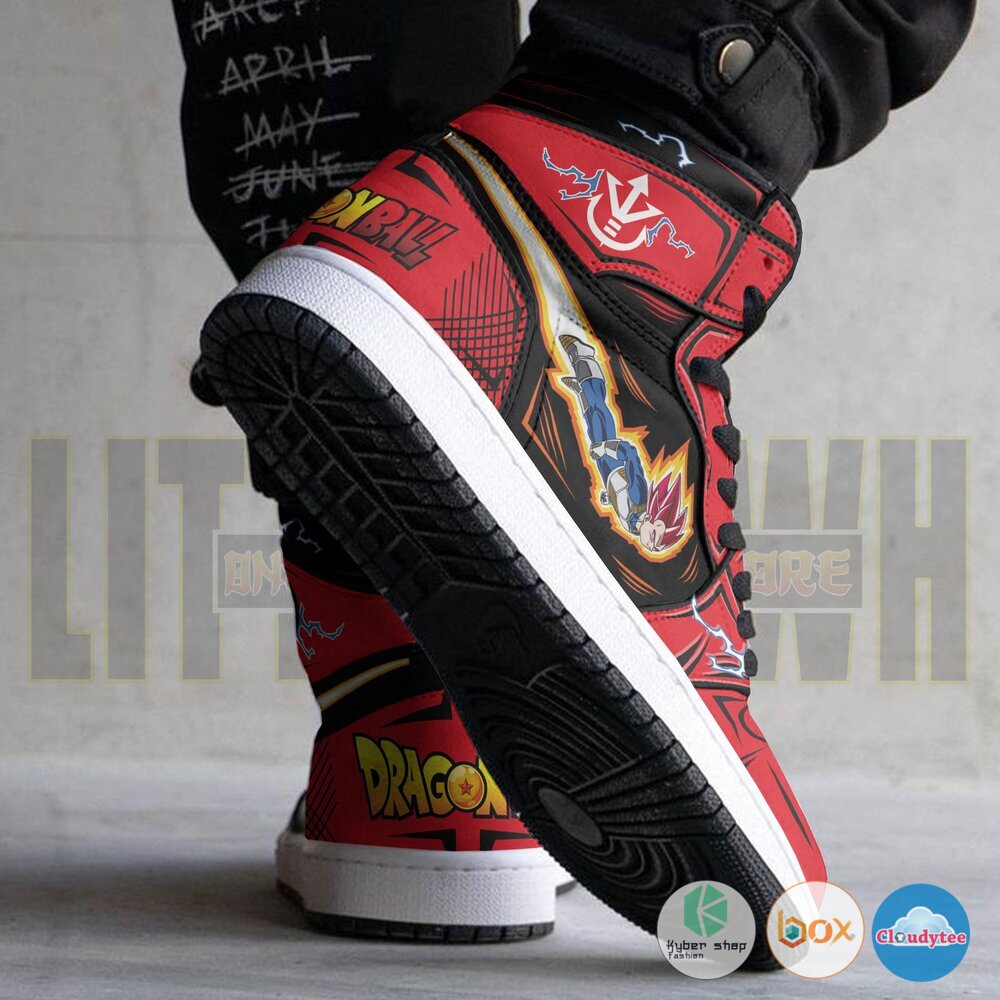 Vegeta God Air Jordan High top shoes 2 Vegeta God Air Jordan High top shoes 1