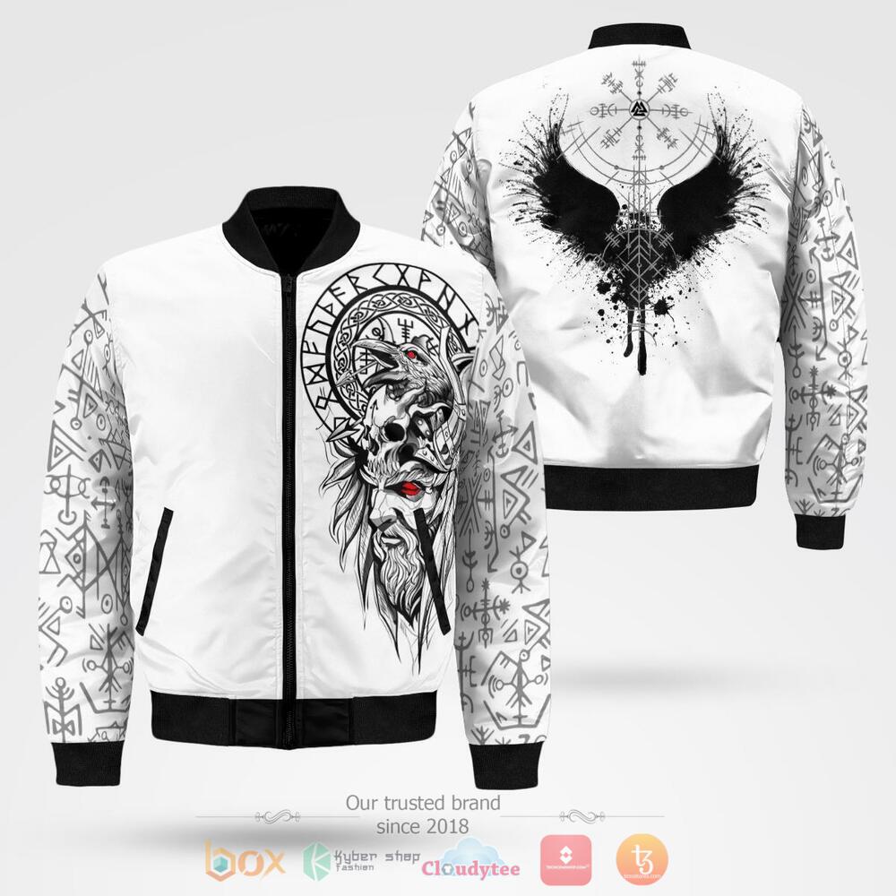 Viking Odin Raven baseball jacket