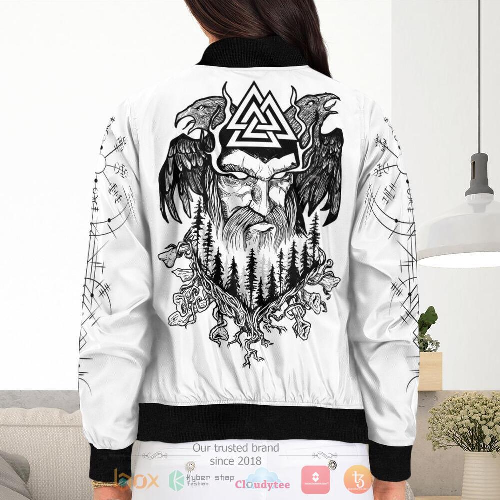 Odin and Triple Horn of Odin Viking baseball jacket 7 Viking Odin and Triple Horn of Odin baseball jacket 1 2 3 4 5 6