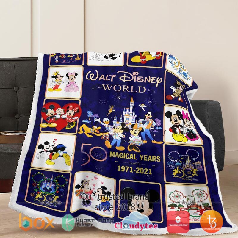 Walt Disney World 50th Anniversary Blanket 3 Walt Disney World 50th Anniversary Blanket 1 2