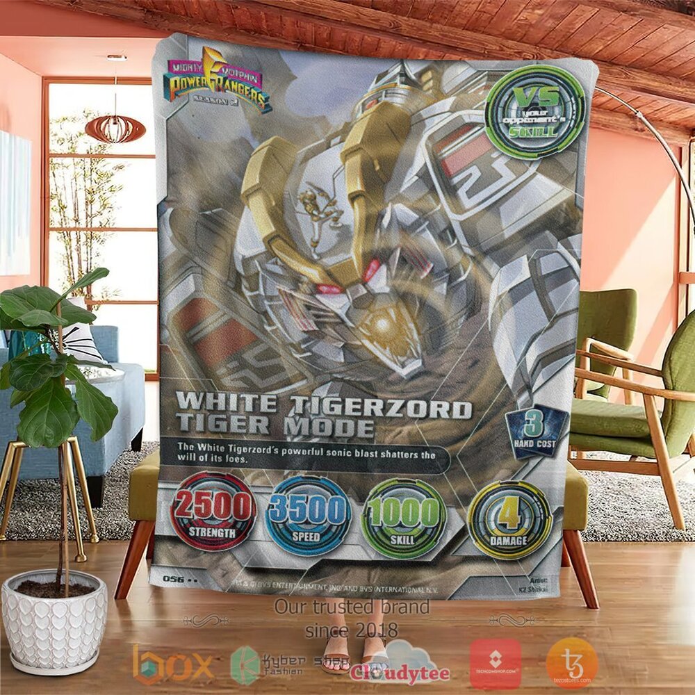 BEST White TigerZoro Tiger Mode Soft Blanket 4 White TigerZoro Tiger Mode Custom Soft Blanket3