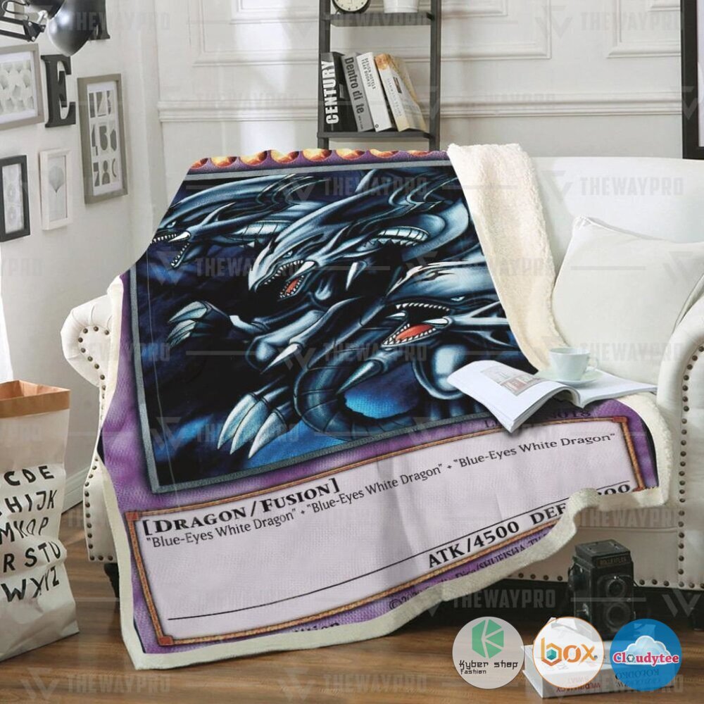Yu Gi Oh Blue Eyes Ultimate Dragon Blanket