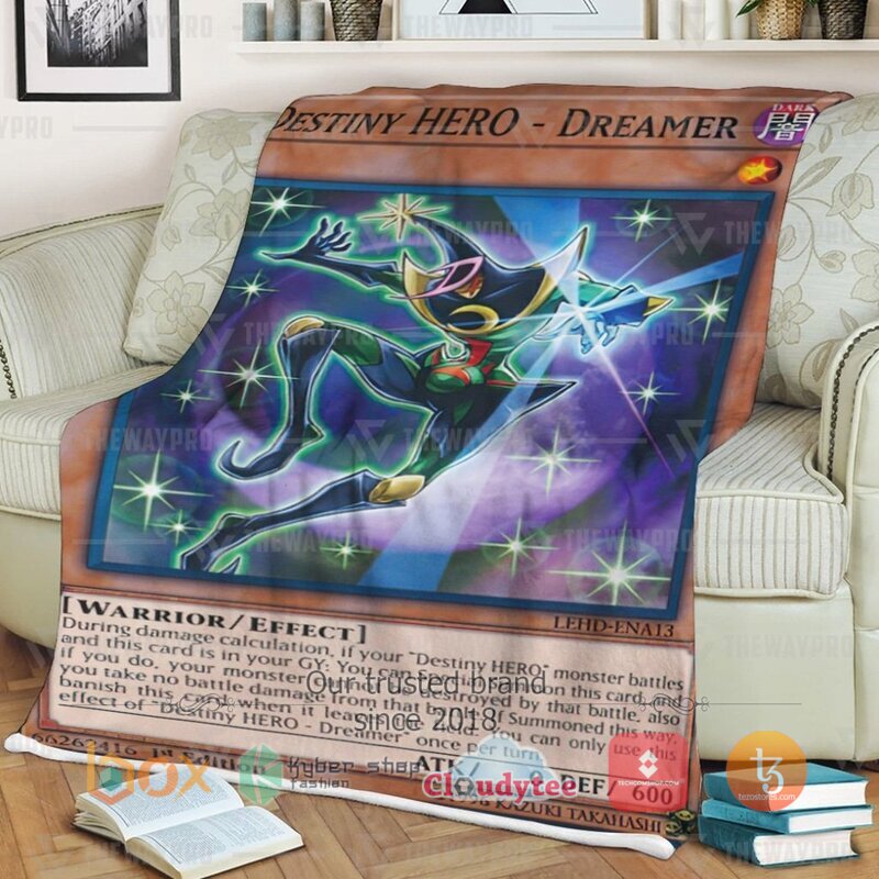 Yu Gi Oh Destiny HERO Dreamer Blanket 3 Yu Gi Oh Destiny HERO Dreamer Blanket 1 2