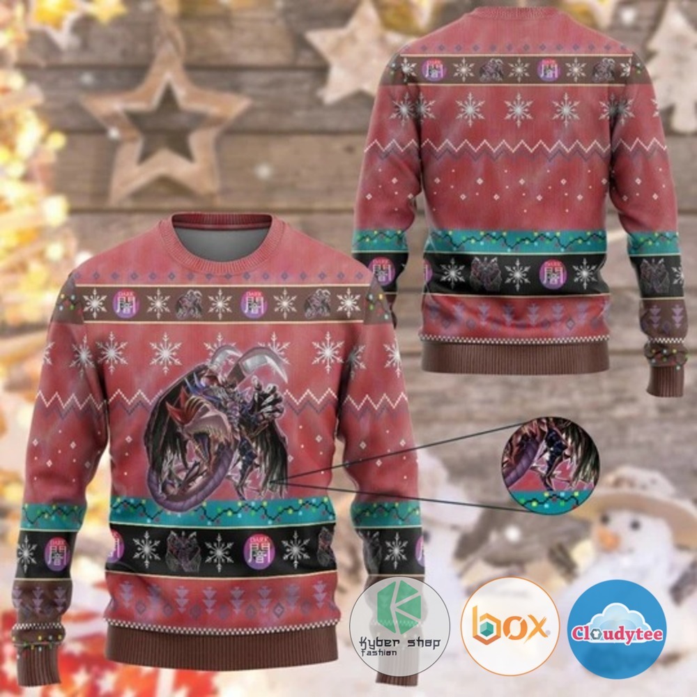 Yu Gi Oh Destiny Hero Plasma Custom Christmas Sweater
