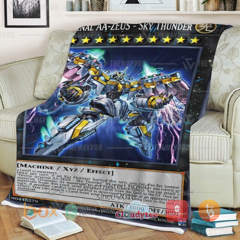 Yu Gi Oh Divine Arsenal AA-ZEUS Sky Thunder Blanket 3 Yu Gi Oh Divine Arsenal AA ZEUS Sky Thunder Blanket 1 2