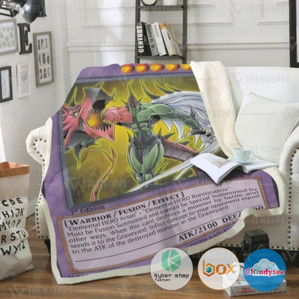 Yu Gi Oh Elemental HERO Flame Wingman Blanket