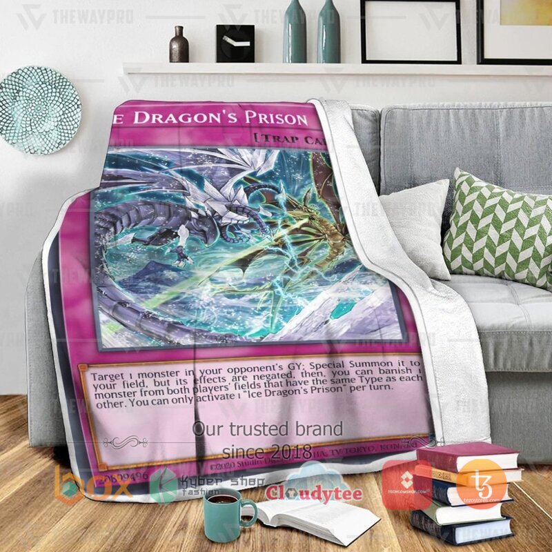 Yu Gi Oh Ice Dragon's Prison Blanket 2 Yu Gi Oh Ice Dragons Prison Blanket 1