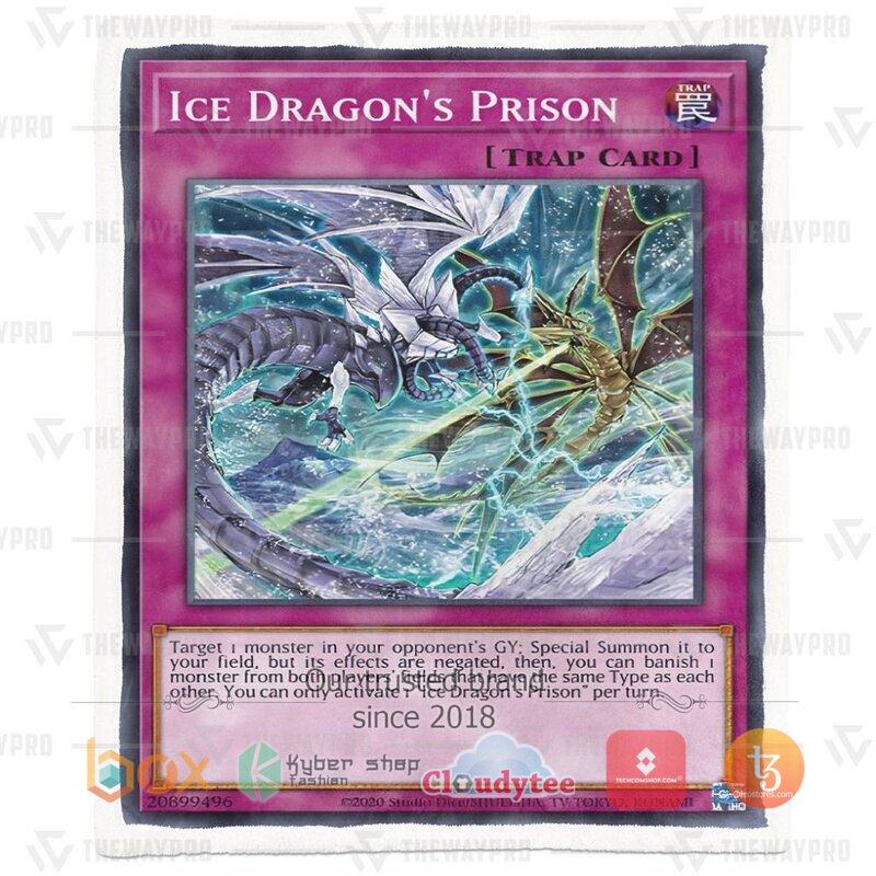 Yu Gi Oh Ice Dragon's Prison Blanket 4 Yu Gi Oh Ice Dragons Prison Blanket 1 2 3