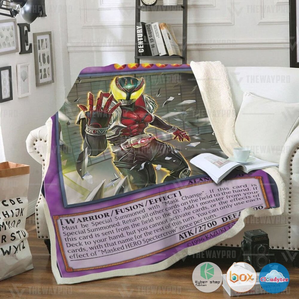Yu Gi Oh Masked HERO Spectercrow Blanket 2 Yu Gi Oh Masked HERO Spectercrow Blanket
