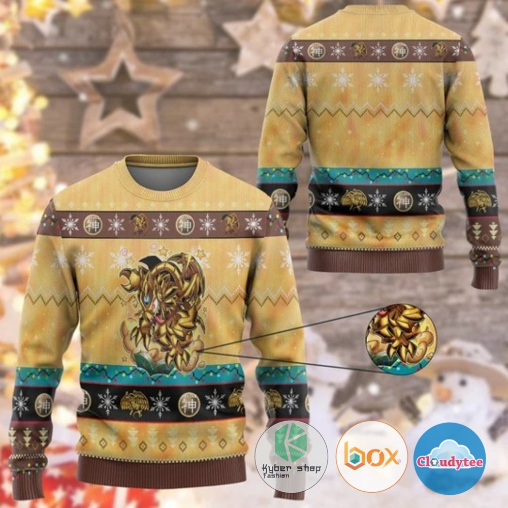 Yu Gi Oh The Winged Toon Of Ra Custom Christmas Sweater