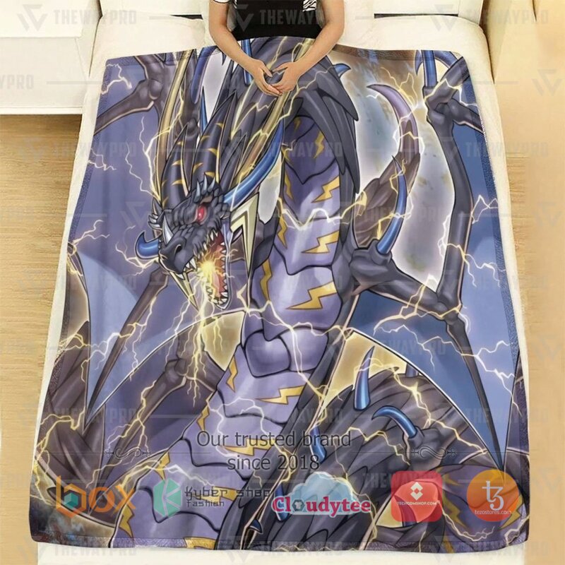 Yu Gi Oh Thunder Dragon Colossus Blanket 2 Yu Gi Oh Thunder Dragon Colossus Blanket 1
