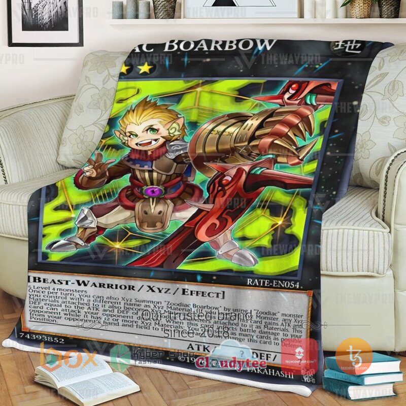 Yu Gi Oh Zoodiac Boarbow Blanket 3 Yu Gi Oh Zoodiac Boarbow Blanket 1 2