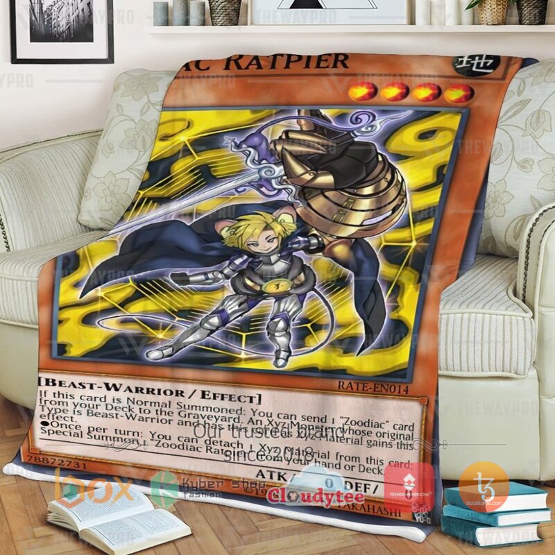 Yu Gi Oh Zoodiac Ratpier Blanket 3 Yu Gi Oh Zoodiac Ratpier Blanket 1 2