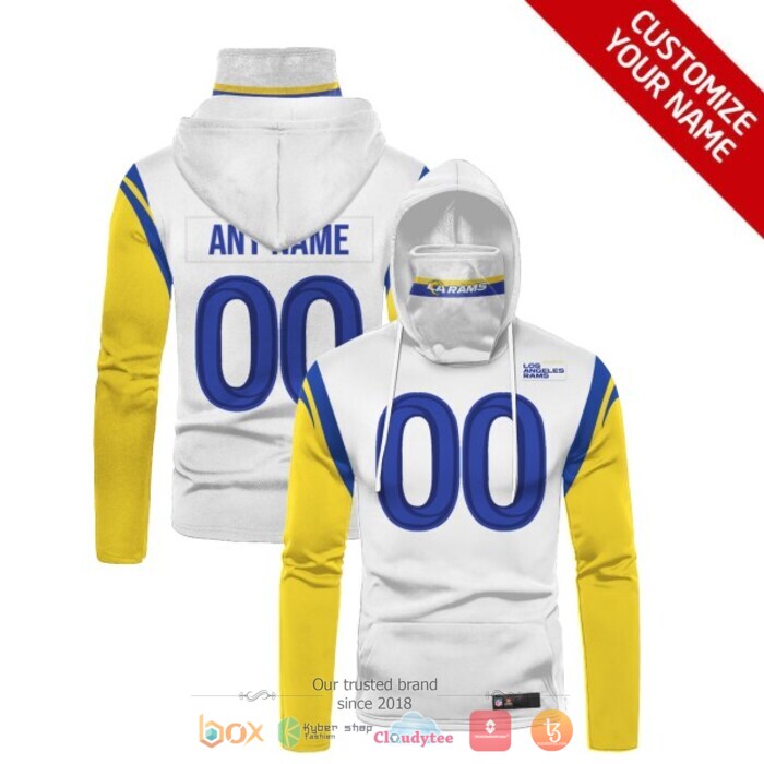 Personalized NFL Los Angeles Rams 3d hoodie mask