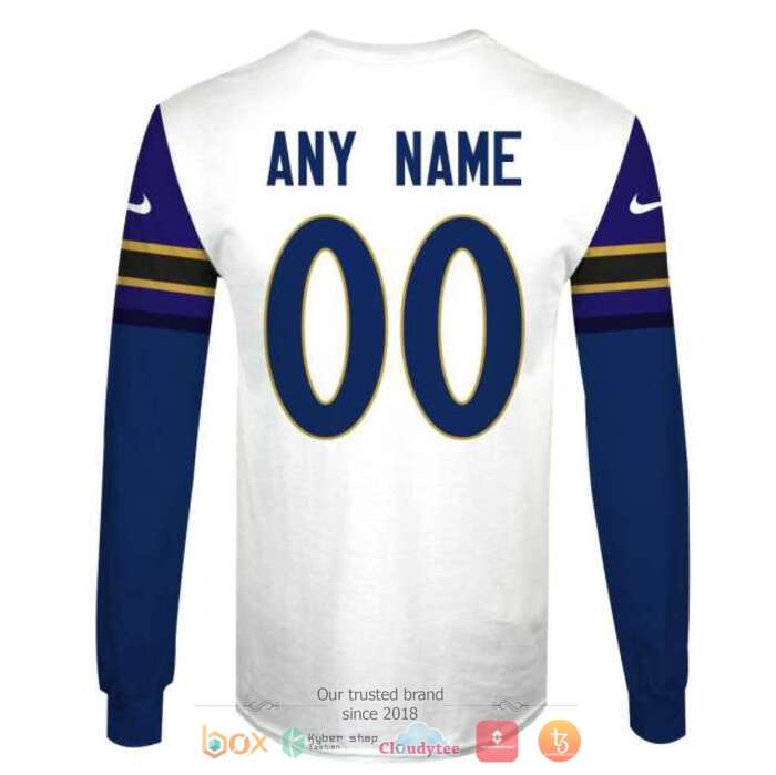 Personalized NFL Baltimore Ravens 3d shirt hoodie 1 2 3 4 5