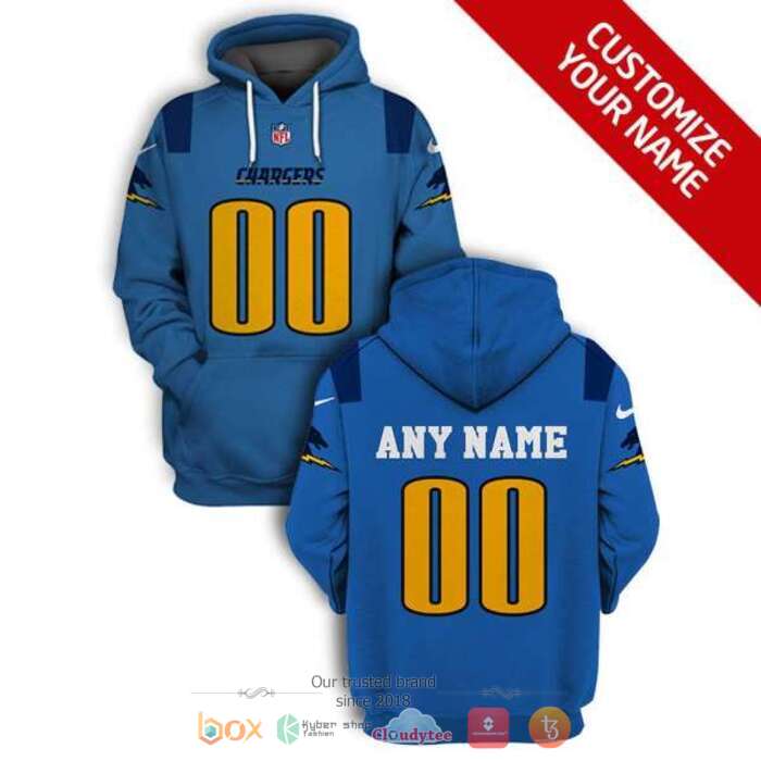 Personalized NFL Los Angeles Chargers 3d shirt hoodie