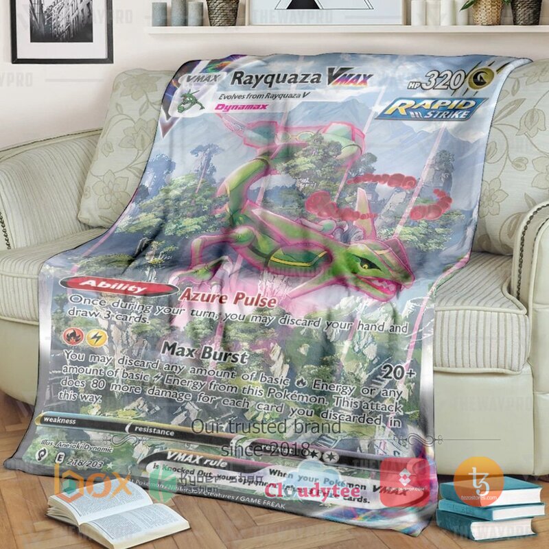 Pokemon Rayquaza VMAX Blanket
