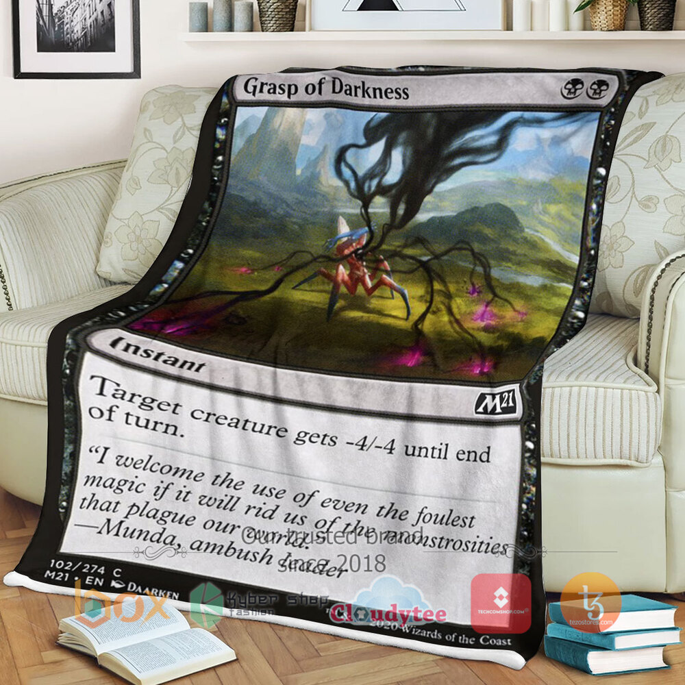 Magic The Gathering M21 102 Grasp Of Darkness Blanket 3 Magic The Gathering M21 102 Grasp Of Darkness Blanket