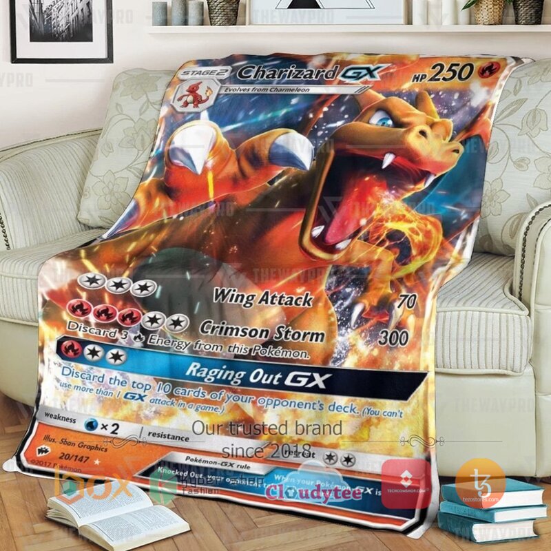 Pokemon Charizard GX Blanket