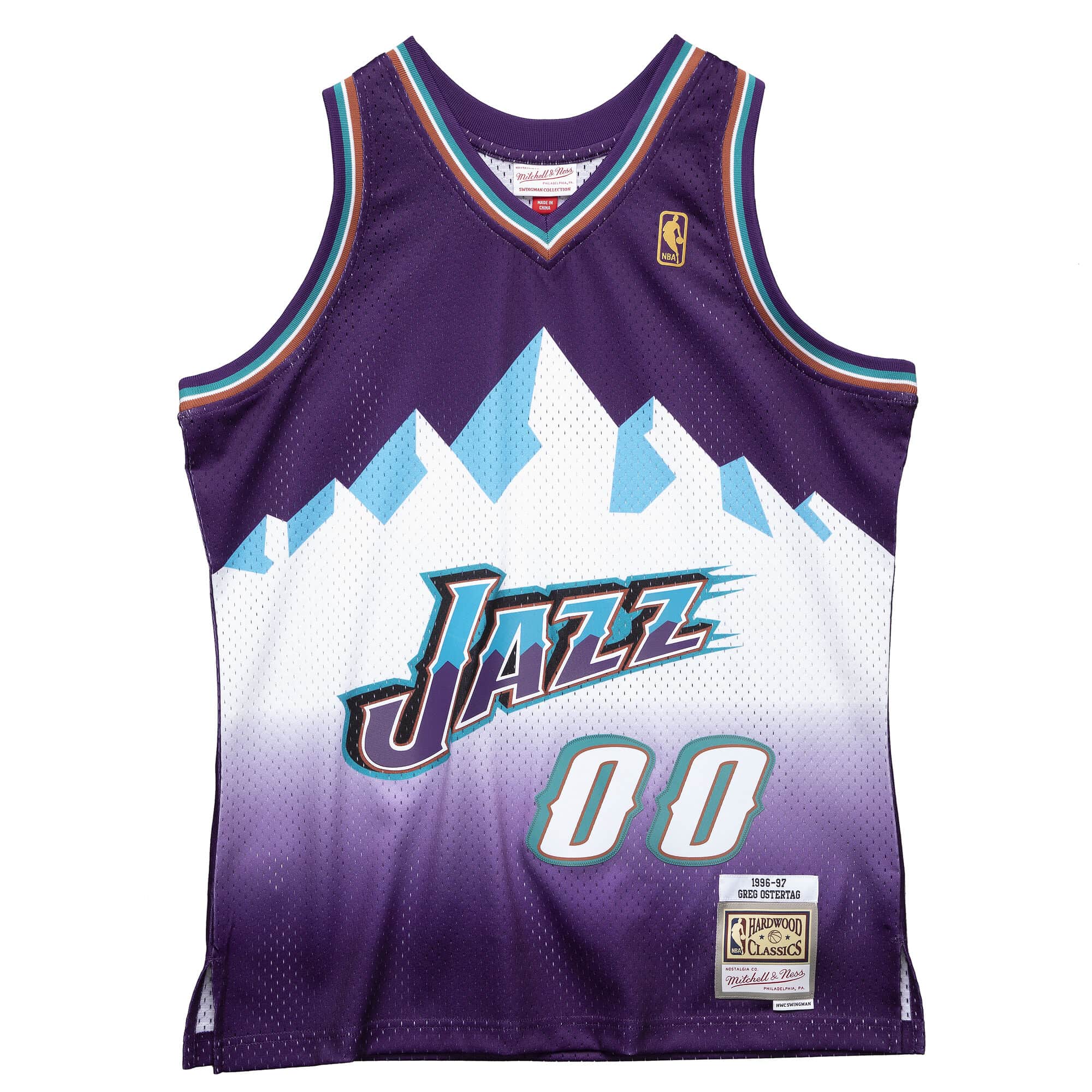 BEST Greg Ostertag Utah Jazz 1996-97 Basketball Team Jersey Shirt 4 smjyac20026 ujapurp96gos 1