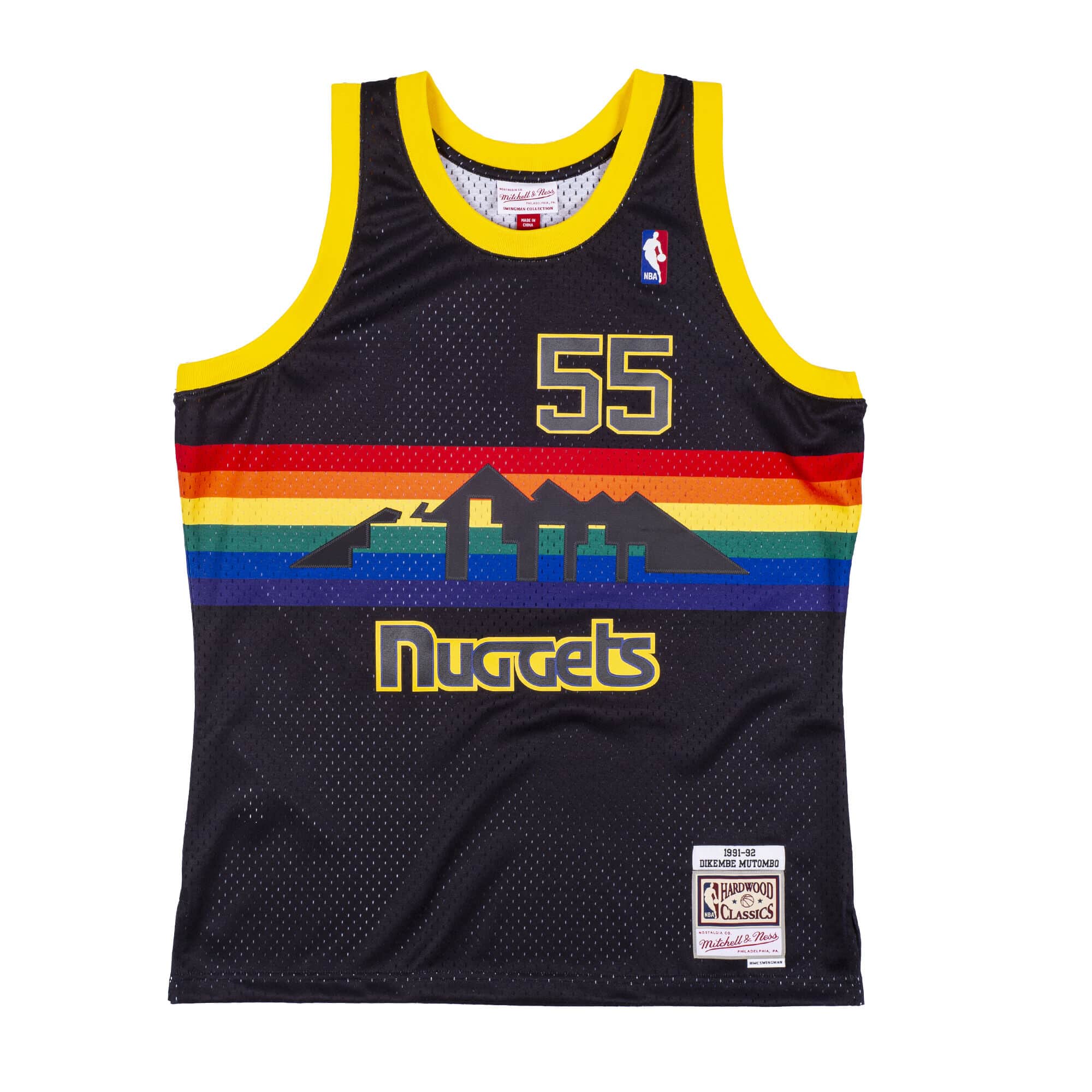 BEST Reload Dikembe Mutombo Denver Nuggets 1991-92 Basketball Team Jersey Shirt 1 smjycp19279 dnublck91dmo 1