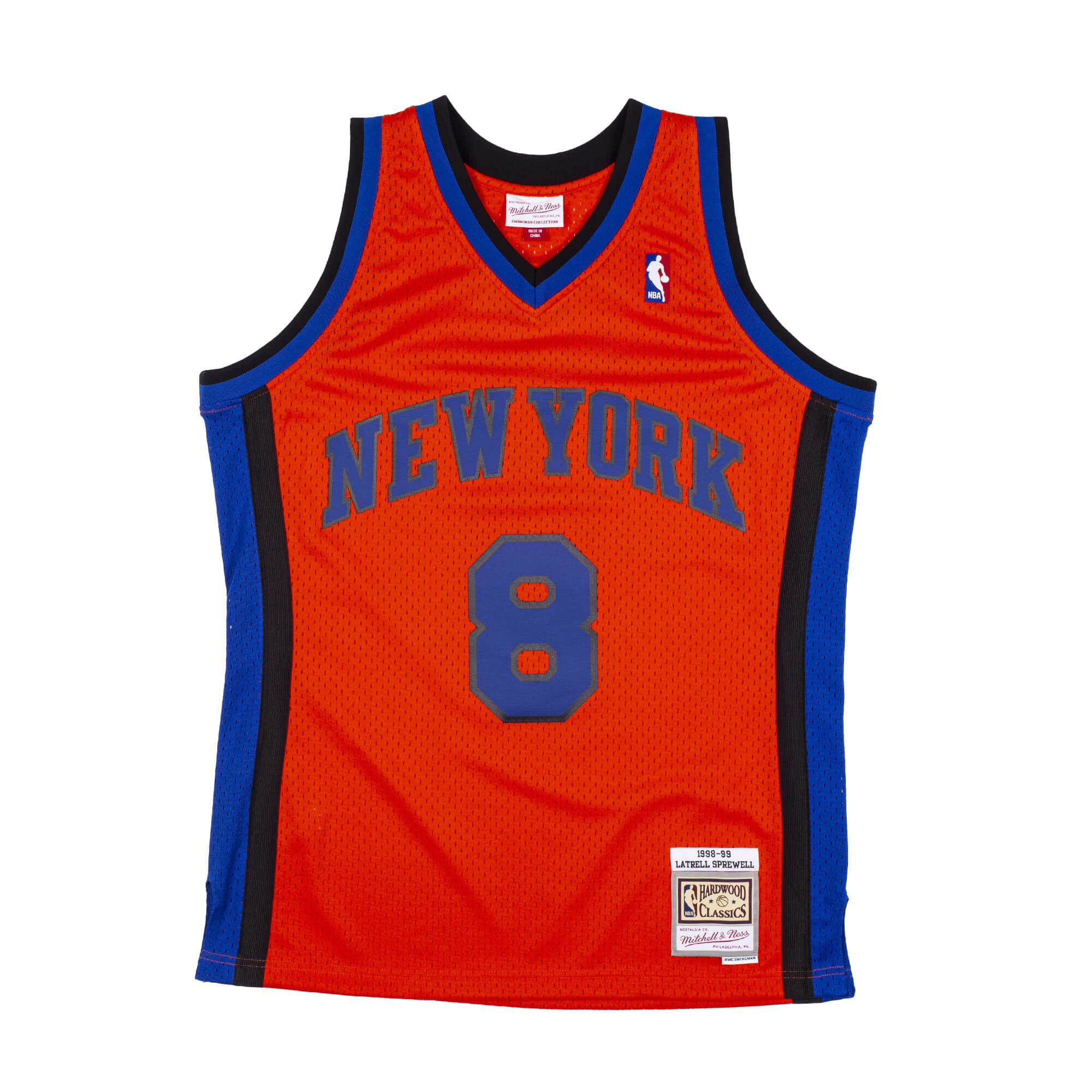 BEST Reload Latrell Sprewell New York Knicks 1998-99 Basketball Team Jersey Shirt 4 smjycp19287 nykoran98lsp 1