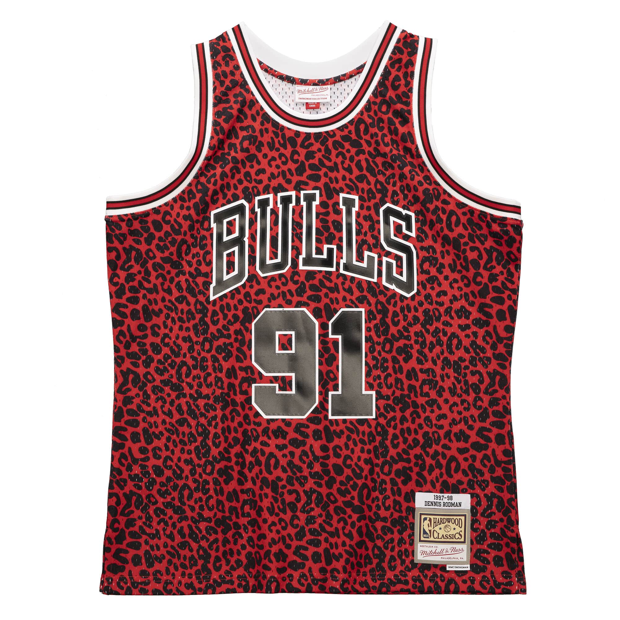 BEST Wild Life Dennis Rodman Chicago Bulls 1997-98 Basketball Team Jersey Shirt 1 smjydl19082 cbured197drd 1