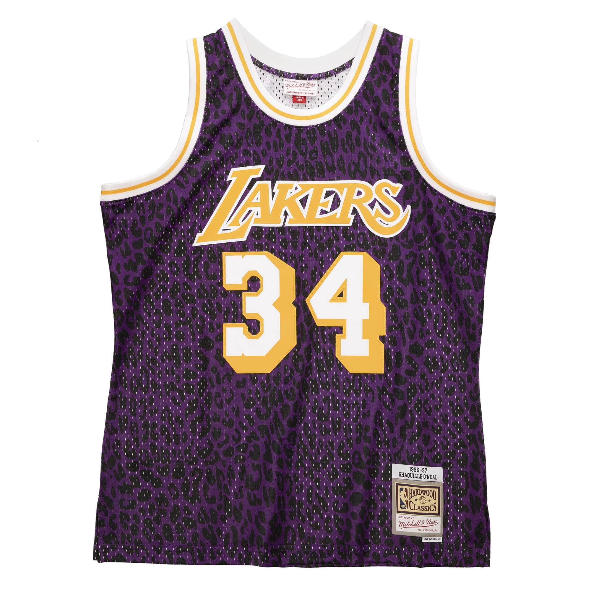 BEST Wild Life Shaquille O'Neal Los Angeles Lakers 1996-97 Basketball Team Jersey Shirt 5 smjydl19082 lalpurp96son 1