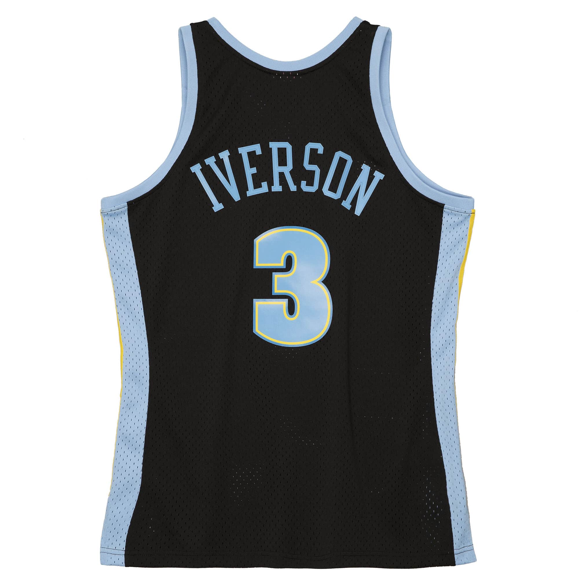 BEST Allen Iverson Denver Nuggets 2006-07 Basketball Team Jersey Shirt 2 smjygs20067 dnublck06aiv 2 1