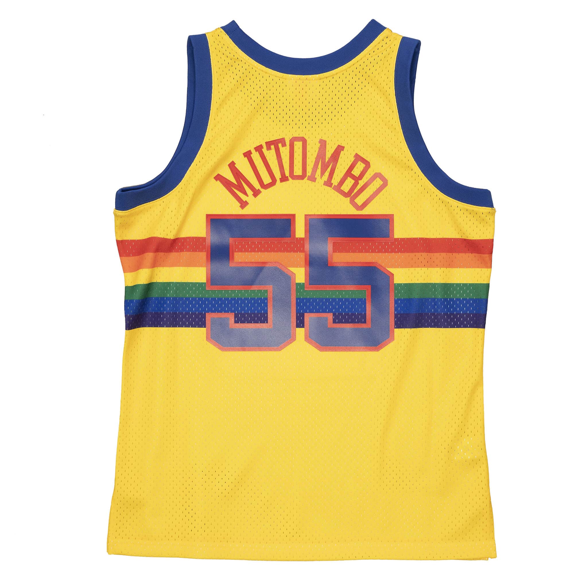 BEST Dikembe Mutombo Denver Nuggets 1991-92 Basketball Team Jersey Shirt 2 smjygs20129 dnuyell91dmo 2 1