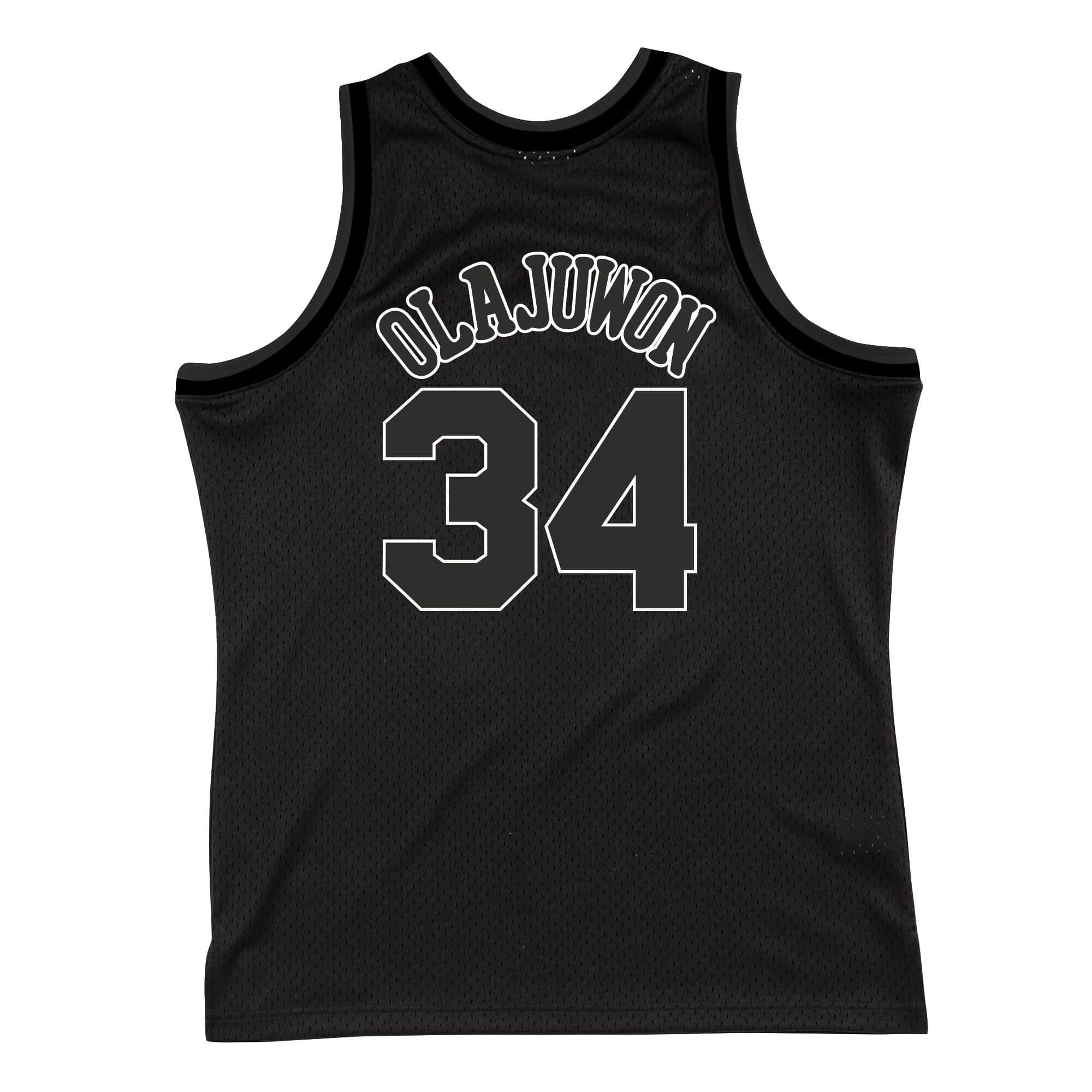 BEST Hakeem Olajuwon Houston Rockets 1993 Basketball Team Jersey Shirt 2 smjylf19014 hroblck93hol 2
