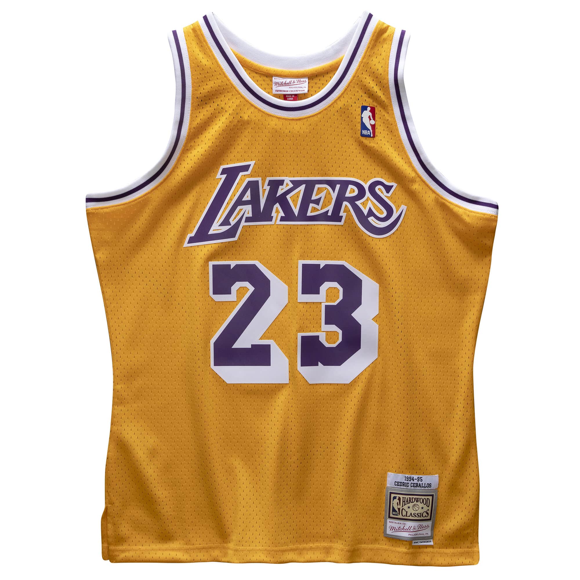 BEST Los Angeles Lakers 1994-95 Cedric Ceballos Basketball Team Jersey Shirt 5 smjysb19110 lalltgd94ccb 1