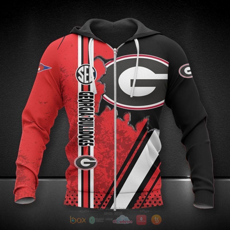 NCAA Georgia Bulldogs 3d shirt, hoodie 3 NCAA Georgia Bulldogs 3d shirt hoodie 1 2