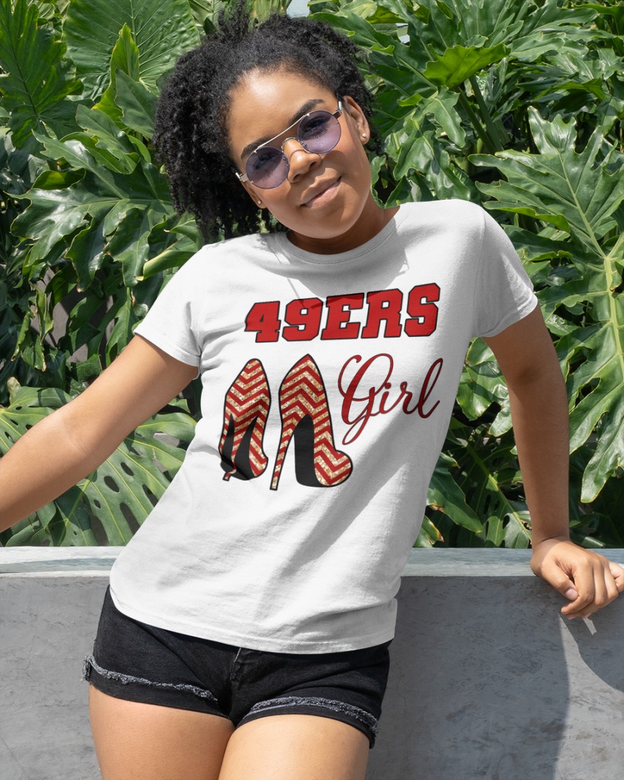 San Francisco 49ers girl high heel jersey shirt, hoodie 9 49ers girl high heel shirt hoodie 3