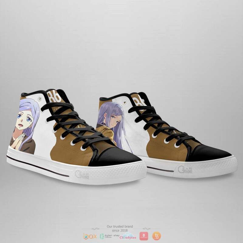86 Eighty Six Anju Emma high top canvas shoes 4 86 Eighty Six Anju Emma canvas high top shoes 1 2 3