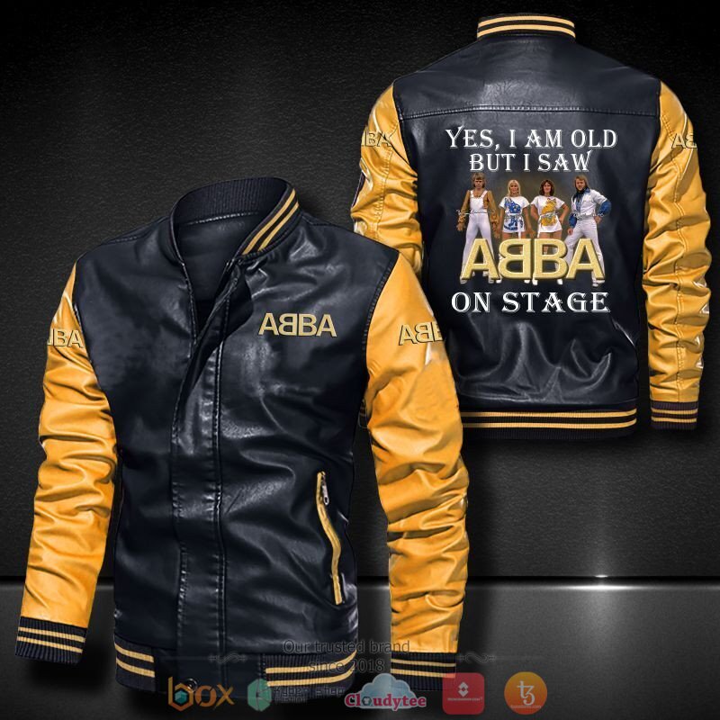 ABBA Yes I am old but I saw on stage Bomber leather jacket 6 ABBA Yes I am old but I saw on stage Bomber leather jacket 1 2 3 4 5