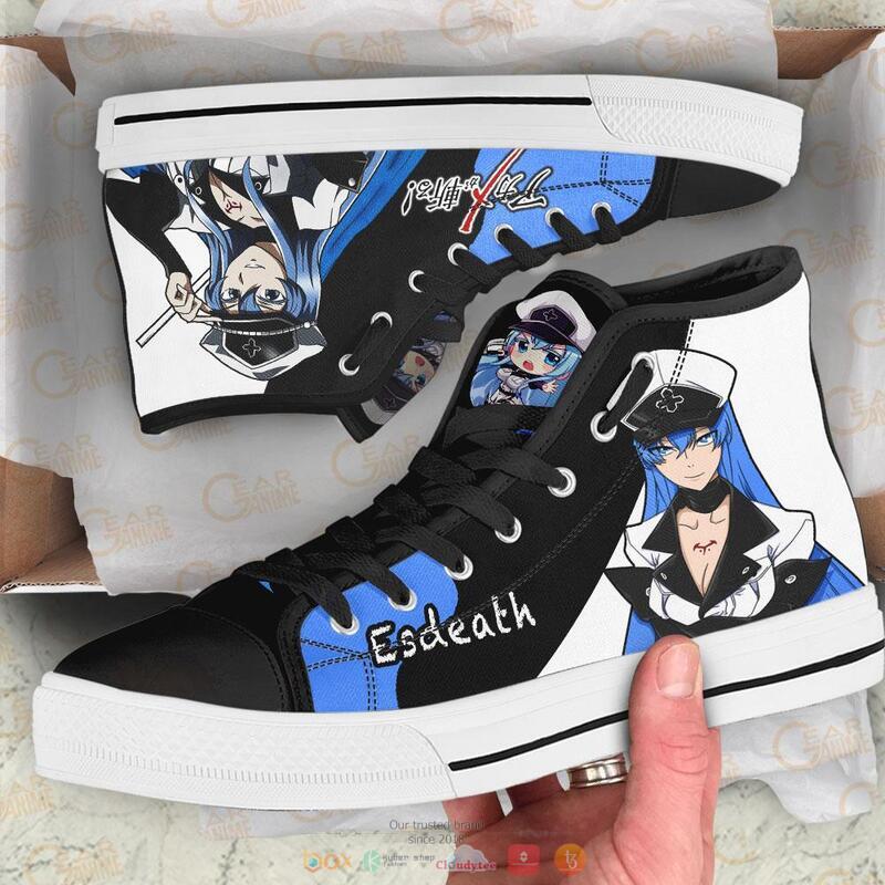 Akame ga Kill Esdeath canvas high top shoes 1