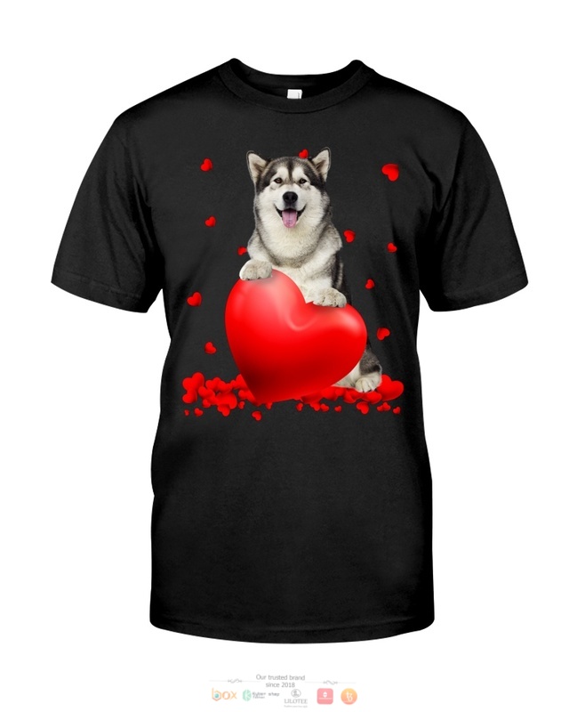 Alaskan Malamute Valentine Hearts shirt hoodie 1 2 3 4 5 6 7 8 9 10 11